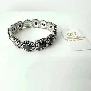 NWT Fashion Leader Black Retro Jewelled Accessory - Jewelry Gift Idea